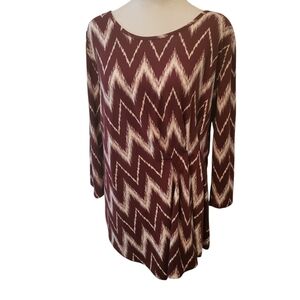 Fred David Top Maroon/White sz XL